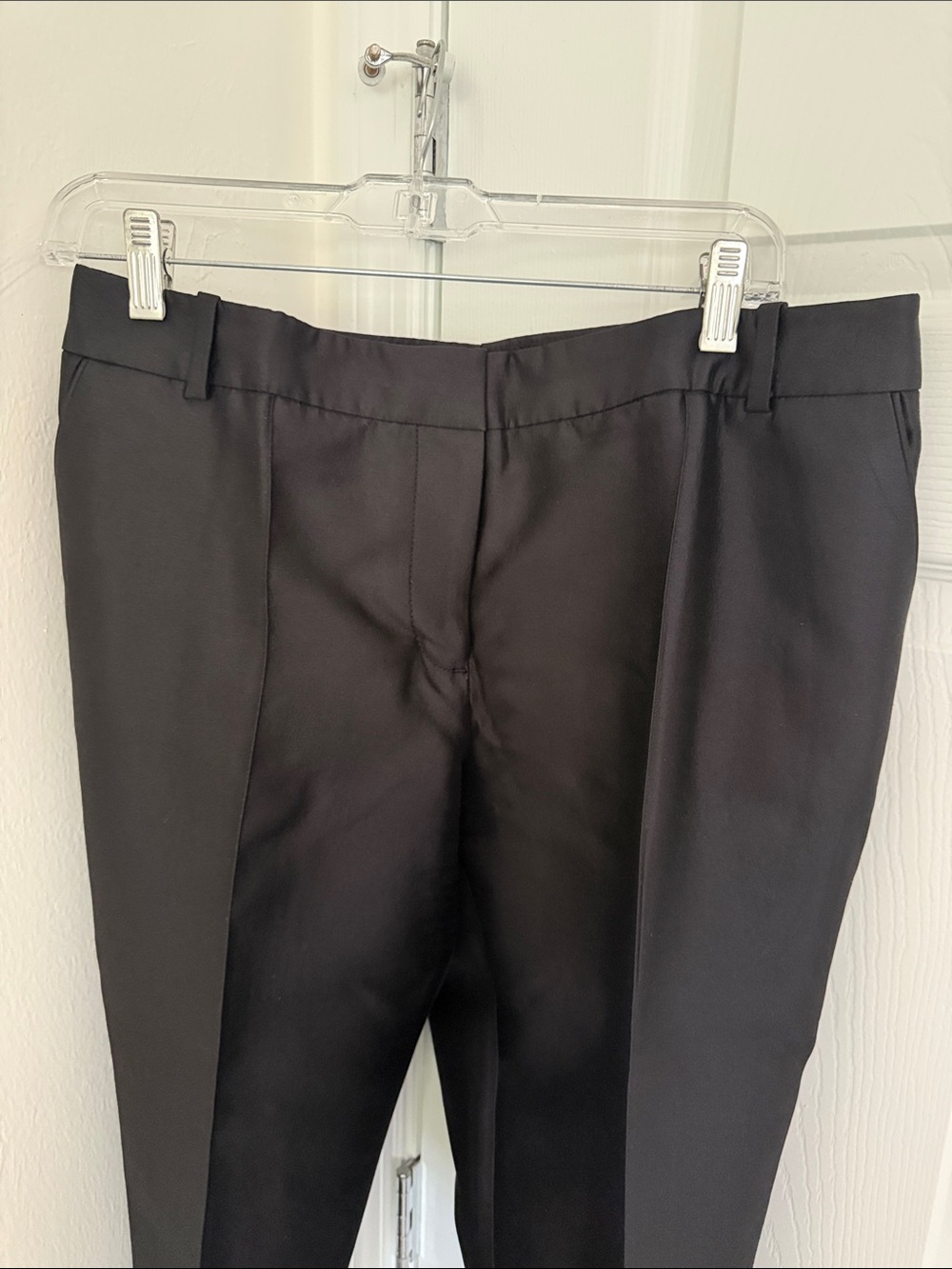 Vintage J Crew Collection Black Dress Pants with Tailored Crease, Size 12